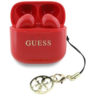 Guess Glossy Effect Printed Classic Logo & Charm Wireless Headphones (GUTWSXMCCLR)