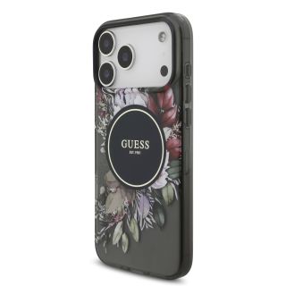 Guess IML Flowers Strap MagSafe Case for Apple iPhone 17 Pro Max (GUHMP17XHFWBRCESK)