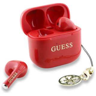 Guess Glossy Effect Printed Classic Logo & Charm Wireless Headphones (GUTWSXMCCLR)