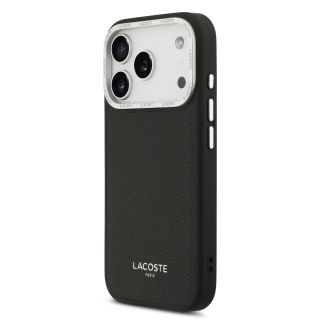 Lacoste PU Leather Champs Elysees MagSafe Case for iPhone 17 Pro Black (LCHMP17LPCESK)