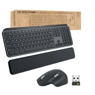 Logitech MX Keys Keyboard + Computer Mouse US (920-010933)