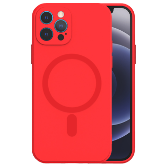 Mocco MagSilicone Soft Back Case Silicone Case for Apple iPhone 14 Plus Red (MO-MAGSI-IPH-14PL-RE)