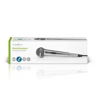 Nedis MPWD45GY Microphone / 5m / Silver (MPWD45GY)