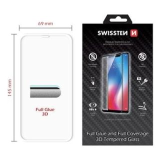Swissten Ultra Durable 3D Full Face Tempered Glass Apple iPhone XR White (SW-JAP-T-3D-IPHXR-WH)