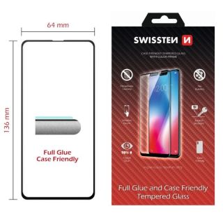 Swissten Full Face 5D Tempered Glass Samsung Galaxy S10E Black (SW-JAP-T-SP-SAM-S10E)