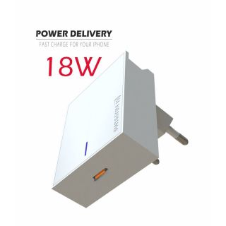 Swissten Premium 18W Travel Charger USB-C PD (SW-USBCPD18W-W)