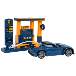 RoGer R/C Vehicle Sports Car with remote control + gas station (5903864989502)