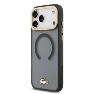 Lacoste PC/TPU Frosted Finish Gold Logo MagSafe Case for Apple iPhone 17 Pro Max (LCHMP17XUFWAK)