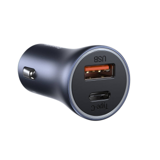 Baseus Pro Golden Contactor Сar Сharger USB / USB-C / QC4.0 / PD / SCP / 40W (TZCCJD-B0G)