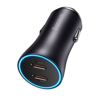 Baseus Pro Golden Contactor Car Charger 2x USB-C / 40W (CGJP000013)