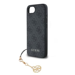 Guess 4G Charm Case for iPhone 16e Tone on Tone / Grey (GUHCPSE4GF4GCK)