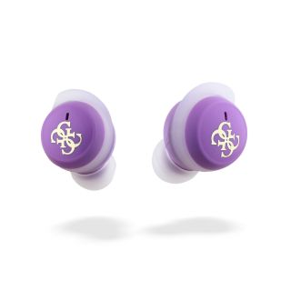 Guess 4G Logo Mini TWS Wireless Earphones / Purple (GUTWSJ144ESL)