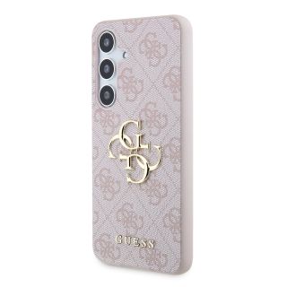 Guess PU 4G Metal Logo Case for Samsung Galaxy S24 / Pink (GUHCS24S4GMGPI)