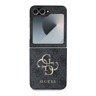 Guess PU 4G Metal Logo Case for Samsung Galaxy Z Flip 6/7 FE / Grey (GUHCZF64GMGGR)