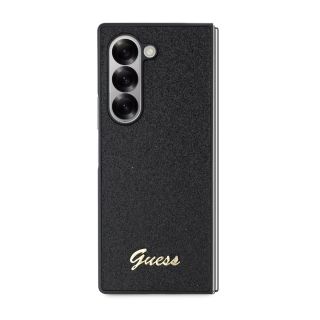 Guess PC/TPU Glitter Flakes Metal Logo Case for Samsung Galaxy Z Fold 6 / Black (GUHCZFD6HGGSHK)