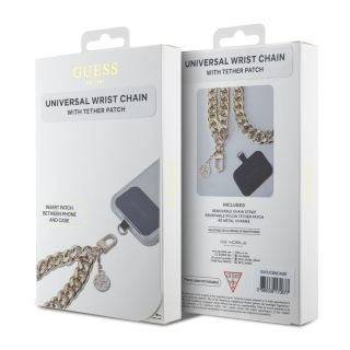 Guess Universal Wrist Strap 4G Charm / Gold (GUOUCBMC4MD)