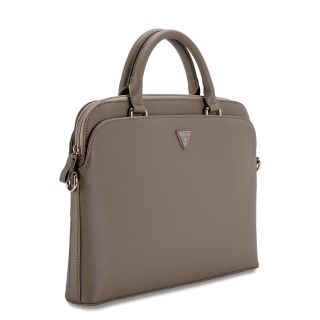 Guess PU Grained Triangle Logo Computer Bag 13/14/15" / Brown (GUCB15PGTSPSW)