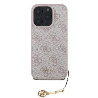 Guess 4G Charm Case for iPhone 16 Pro Max Tone on Tone / Pink (GUHCP16XGF4GCP)