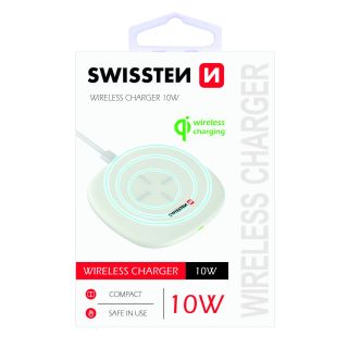 Swissten 10W Wireless charger with USB-C 1.5m cable (SW-W-10W-WH)