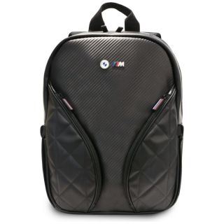 BMW Carbon Pockets & Metal Logo 16" Backpack Black (BMBP15PCASEPOK)