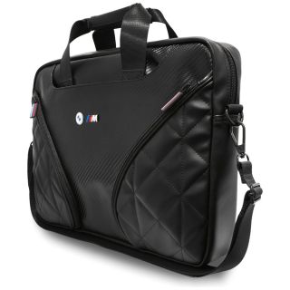 BMW Carbon Pockets & Metal Logo 16" Laptop Bag Black (BMCB15PCASEPOK)
