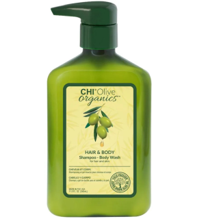 CHI Naturals with Olive Oil Hair & Body Shampoo 340ml (633911789032)