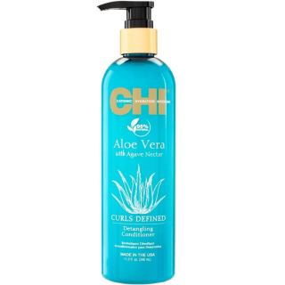 CHI Aloe Vera Curls Defined Detangling Conditioner 340ml (633911811474)