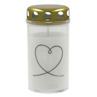 Candela Grave candle with cap 5,6x11,5cm burning time 40h (24100120)