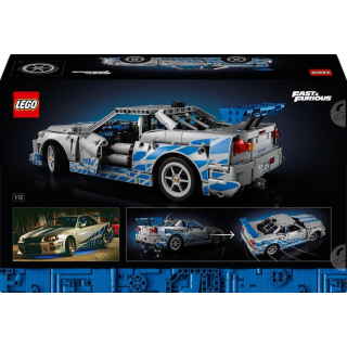LEGO TECHNIC 2 Fast 2 Furious Nissan Skyline GT-R (R34) 42210 Construktors (42210)