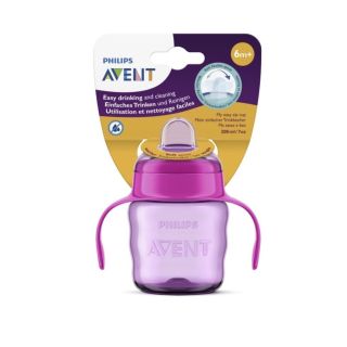 Philips Avent Easy Sip Baby’s Training Cup 6m+ 200ml Pink (SCF551/03)