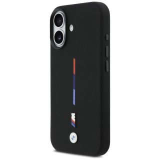 BMW M Silicon Tricolor Line MagSafe Case for Apple iPhone 17 (BMHMP17S25SITMIK)