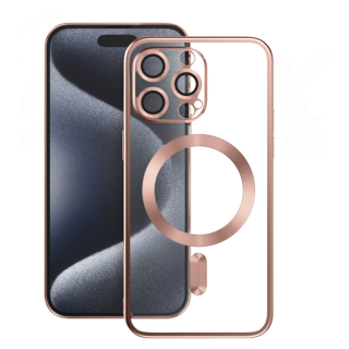 Vmax Electroplating MagSafe Case for Apple iPhone 16 Plus (VMAX-EMS-IPH-16PL-PN)