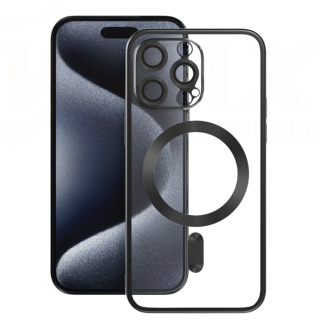 Vmax Electroplating MagSafe Case for Apple iPhone 16 Plus (VMAX-EMS-IPH-16PL-BK)