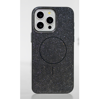 Mocco Glitter Thin Mag Back Case for Apple iPhone 17 (MO-GLI-IP-17-BK)