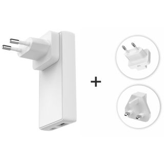 Swissten Travel Charger GaN USB-C / USB 65W (22071420)