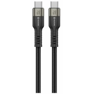 Swissten TB3 & TB4 / USB 4.0 / 8K@60Hz / 40 Gb/s / 240W USB-C Data and Video Cable 0.5m (72501203)