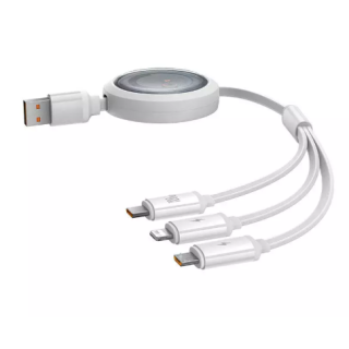 Baseus 3in1 Free2Draw Cable USB to M+L+C 100W 1.1m (P10368700211-02)