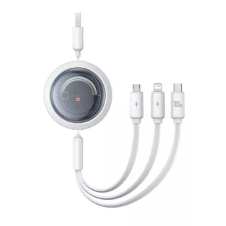 Baseus 3in1 Free2Draw Cable USB to M+L+C 100W 1.1m (P10368700211-02)