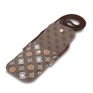 Guess 4G Peony Universal Phone Pouch Brown Multicolor (GUOWBP4PEWPW)