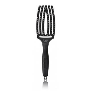 Olivia Garden Fingerbrush Combo Hair brush Medium Black (5414343006523)