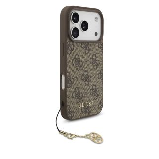 Guess 4G Charm Case for Apple iPhone 17 Pro (GUHMP17LGF4GCW)