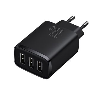 Baseus Compact Wall Charger 3 x USB / 17w (BRA011960)