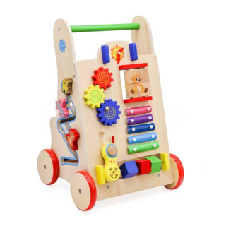 RoGer 6in1 Children's Wooden Educational toy Walker (RO-6495)