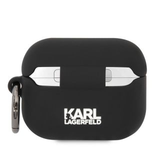 Karl Lagerfeld 3D Logo NFT Karl Head Silicone Case for AirPods Pro / Black (KLAPRUNIKK)
