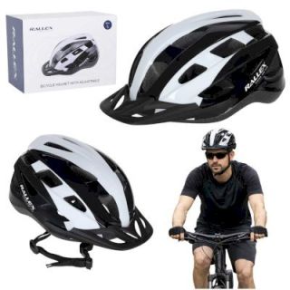 Rallex Cycling Helmet Universal L 58–62cm Black/White (5903039770713)