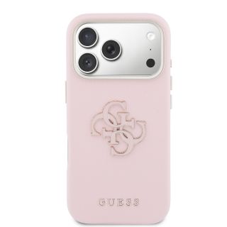 Guess PU Resin Logo Case for Apple iPhone 17 Pro Max (GUHCP17X5PS4RGGP)