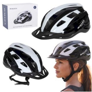 Rallex Cycling Helmet Universal M 54–58cm Black/White (5903039770706)