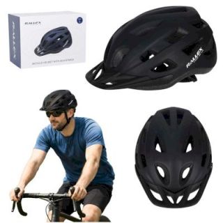 Rallex Bicycle Helmet Black L 58–62cm (5903039770607)