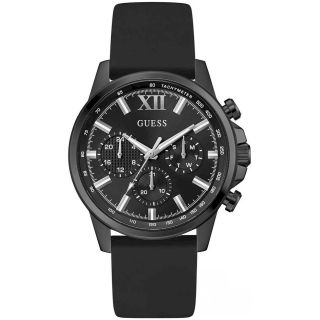 Guess Walker Chronograph Men’s Watch Black Silicone 44mm (GW0913G3)