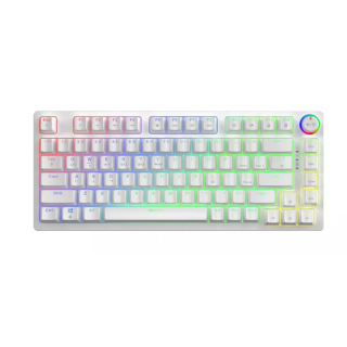 Savio Phenix WHITE GAT YELLOW Mechanical Keyboard Gaming USB + Bluetooth (5901986049302)